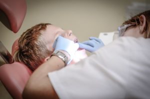 Boy at Dentist Check Up