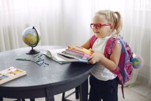 little girl learning about inheritance