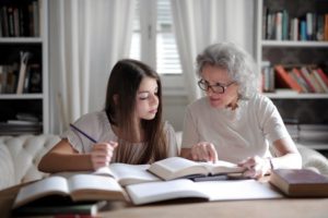 grandma discussing power of attorney and parents moving in